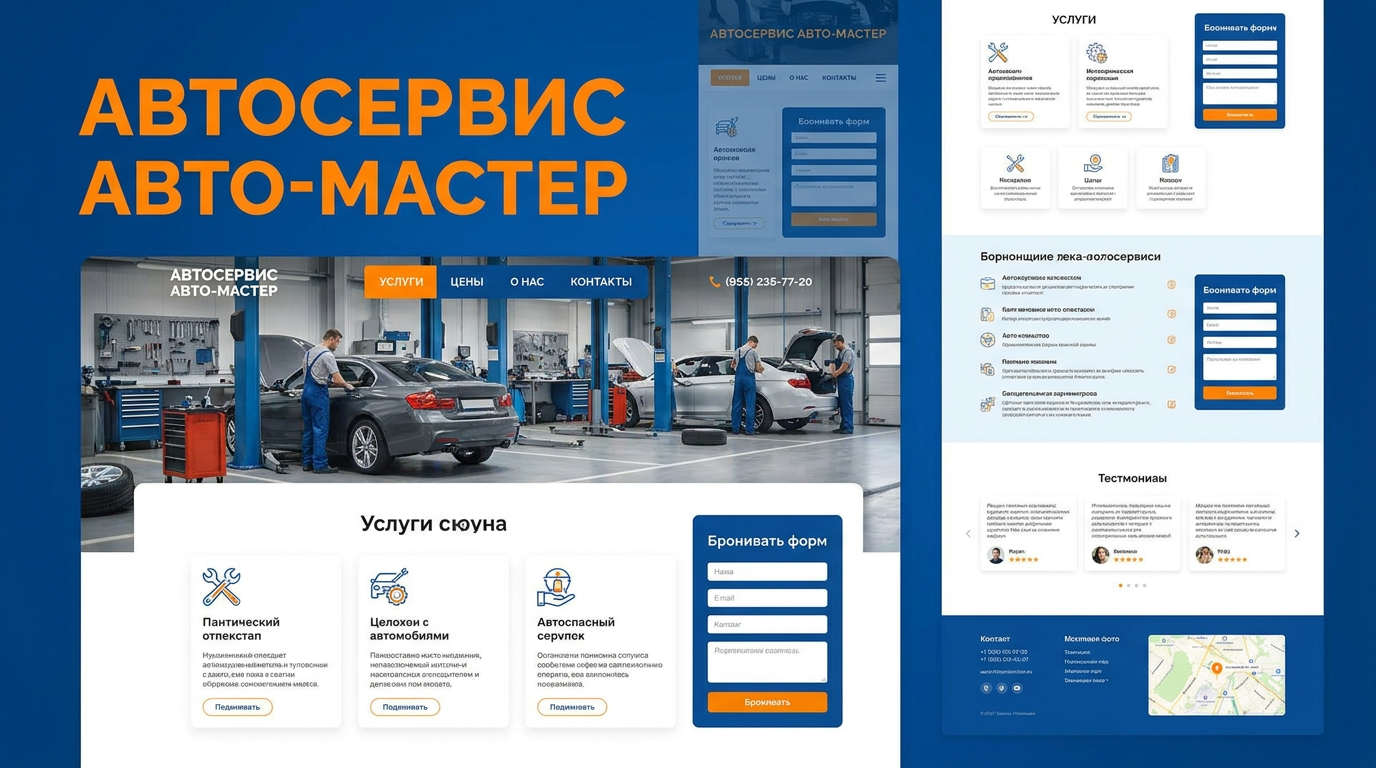 Сайт для автосервиса