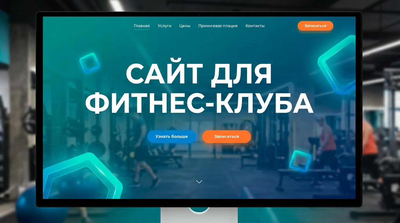 Сайт для сети фитнес-клубов
