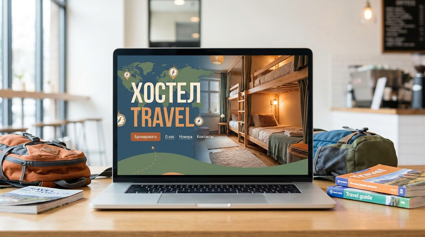 Сайт сети хостелов Travel